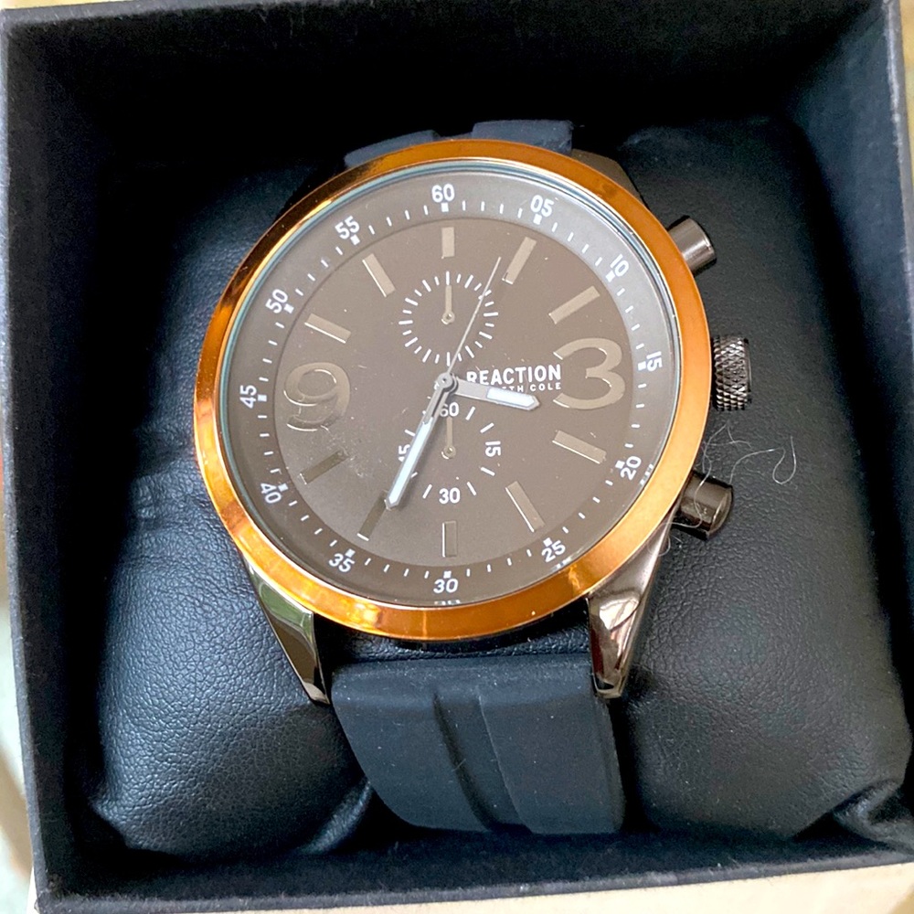 Kenneth Cole Reaction watch/stopwatch in box